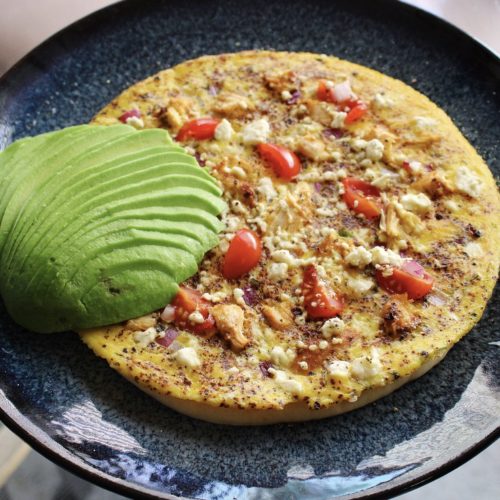 Open-Faced Omelette with Avocado